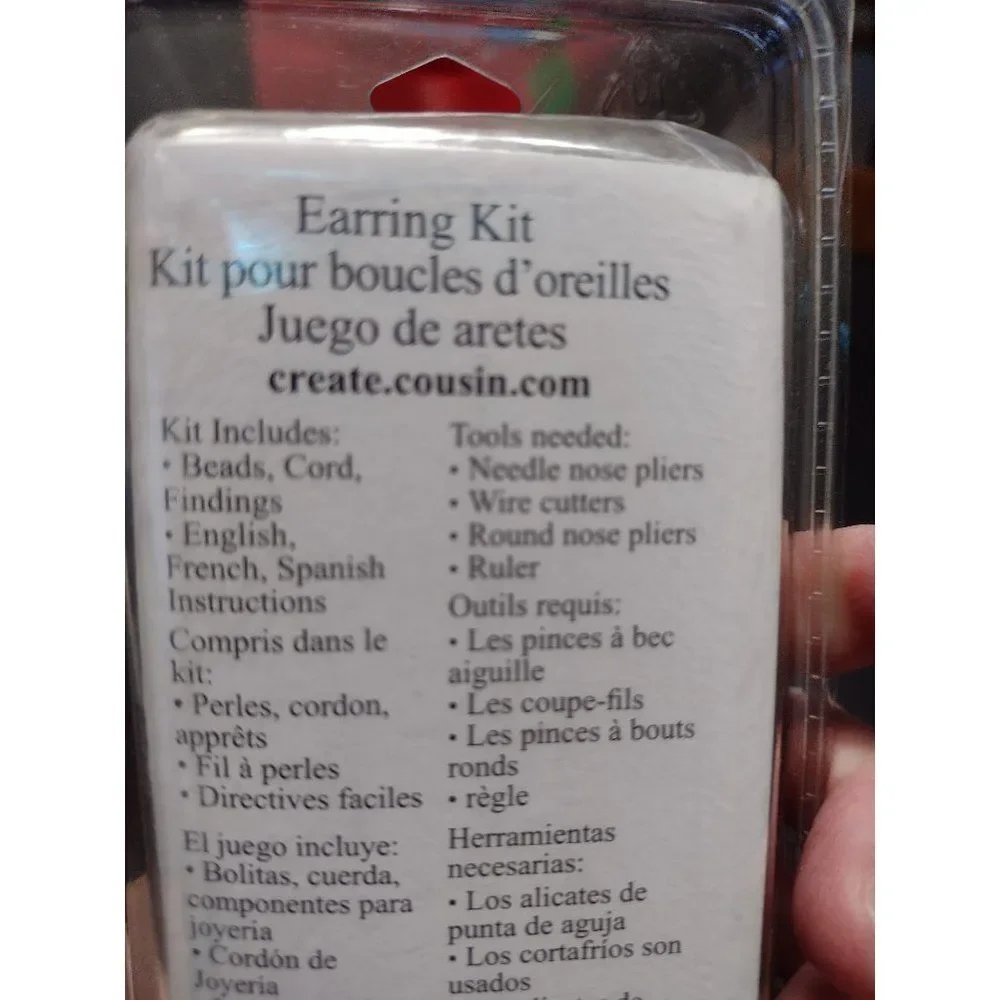 Make your own earrings kit 6 pairs